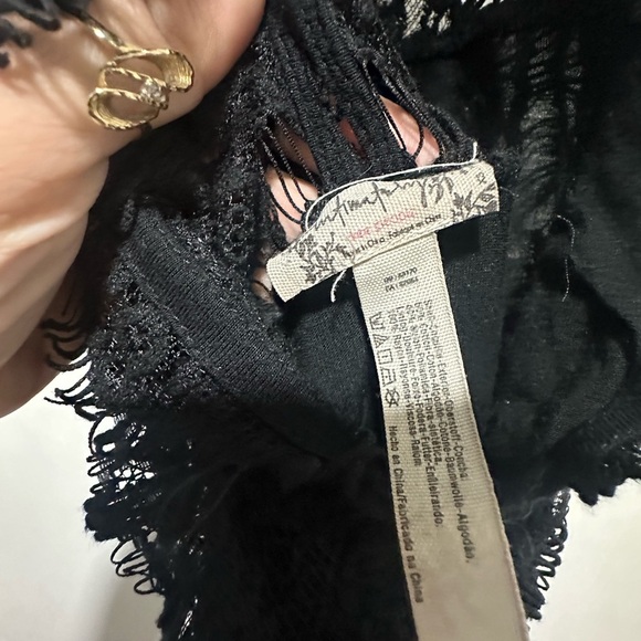 Free People Intimately "She's Got It Slip Black Lace Dress" Size XS - Picture 6 of 6